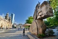 Monument to indigenous people. Plaza de Armas. Santiago. Chile