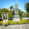 Monument to Ivan Kotlyarevsky a prominent Ukrainian writer, poet, author of Aeneid