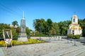 Monument to Ivan Kotlyarevsky a prominent Ukrainian writer, poet, author of Aeneid Royalty Free Stock Photo