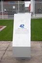 Monument to Jackie Robinson at jetBlue Park in Fort Myers, Florida