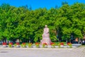 Monument to Janis Rainis - Latvian National poet and writer, Esplanade Park, Riga, Latvia...IMAGE