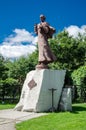 Monument to John Chrysostom in the Pavel Bazhov Mountain Park