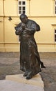 Monument to John Paul II in Presov. Slovakia Royalty Free Stock Photo