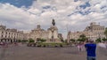 Monument to Jose de San Martin on the Plaza San Martin timelapse hyperlapse in Lima, Peru.