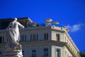 Monument to Jose Marti in Central Park and Gran Hotel Manzana Kempinski La Habana against sky. Old Havana district. Havana, Cuba