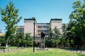 Monument to Jovan Cvijic at Student park in Belgrade, Serbia