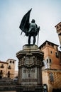 Monument to Juan Bravo, captain of the comunero and fighters for Castilla y Segovia in the 16th century. Erected in