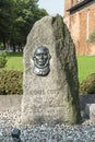 Monument to Julius Rupp on the island of Kant. Kaliningrad.