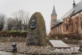 Monument to Julius Rupp on the island of Kant. Kaliningrad