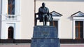 The monument to Kabardian writer Ali Shogentsukov.