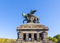 Monument to Kaiser Wilhelm I Emperor William on Deutsches Ecke Royalty Free Stock Photo