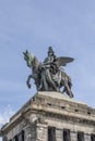 Monument to Kaiser Wilhelm I Emperor William on Deutsches Ecke Royalty Free Stock Photo