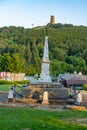 Monument to those killed in the Russian-Turkish war at the foot of Mount Shipka in Bulgaria Royalty Free Stock Photo