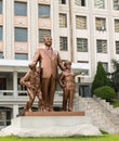 Monument to Kim Il Sung in Pyongyang Royalty Free Stock Photo