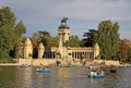 The Monument to King Alfonso XII in Buen Retiro Park (El Retiro), Madrid, Spain Royalty Free Stock Photo