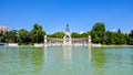 Monument to king Alfonso XII in Buen Retiro Park, Madrid, Spain Royalty Free Stock Photo