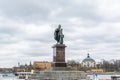 Monument to King Gustav III in Stockholm, the King of Sweden from 1771 until his assassination in 1792 Royalty Free Stock Photo