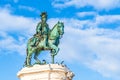 Monument to King Jose I in Commerce Square, Lisbon, Portugal Royalty Free Stock Photo