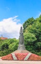 The monument to King Mindaugas of Lithuania in Druskininkai Royalty Free Stock Photo