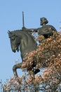 Monument to King Tomislav in Zagreb Royalty Free Stock Photo