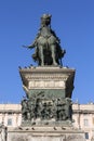 Monument to king Victor Emmanuel II on Cathedral Square , Milan, Italy Royalty Free Stock Photo