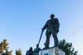 Monument to Kotovsky. The tourist center of the city and the main attraction. September 5, 2021 Hincesti Moldova