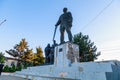 Monument to Kotovsky. The tourist center of the city and the main attraction. September 5, 2021 Hincesti Moldova