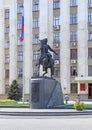 A monument to the Kuban Cossacks summer day in the city of Krasnodar