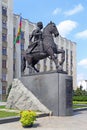 A monument to the Kuban Cossacks on a Sunny summer day in the ci