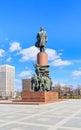 Monument to Lenin in Kaluga Square, Moscow Royalty Free Stock Photo