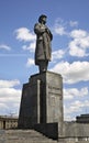 Monument to Lenin in Krasnoyarsk. Russia Royalty Free Stock Photo