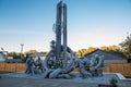 Monument to liquidators of the Chernobyl nuclear accident Royalty Free Stock Photo