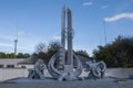 Monument to the Liquidators of Chernobyl who bravely dealt with the nuclear disaster Royalty Free Stock Photo