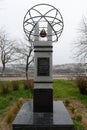 Monument to liquidators and victims of the Chernobyl disaster and other nuclear accidents in the Park named after Buzin in Sevasto Royalty Free Stock Photo