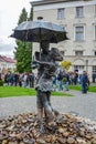 Monument to lovers in the city of Drohobych, Ukraine Royalty Free Stock Photo