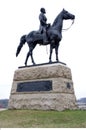 The monument to Major General George Gordon Meade at The Gettysburg Battlefield. Royalty Free Stock Photo