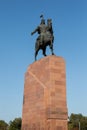 Monument to Manas, the national hero of Kyrgyz.