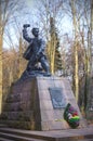 Monument to Marat Kazey - to the Hero of the Soviet Union Royalty Free Stock Photo