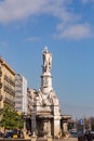 The monument to the Marquis of Campo Sagrado or Genio Catala is a monumental fountain with sculptures in Barcelona