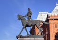 Monument to marshal Georgy Zhukov