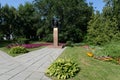 The monument to Maxim Caplina - Chairman of the military revolutionary Committee and Barnaul Council of workers `and soldiers` dep