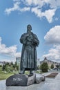 Monument to the medieval Tatar poet Kul Gali in Millennium Park, Kazan, Russia