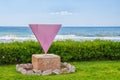 Monument to the memory of the LGBT victims in Nazi Germany, pink triangle