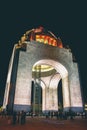 Monument to the mexican revolution, night photo