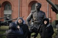 Monument to Mikhail Kalashnikov near the Museum of Artillery in St. Petersburg