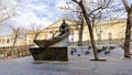 a monument to Mikhail Sholokhov, Russian Soviet writer, scriptwriter. The Nobel Prize for Literature
