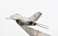 Monument to military pilots - a MiG-19 fighter plane. Royalty Free Stock Photo