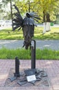 Monument To the mind and intelligence - Bird Talker in Vologda Royalty Free Stock Photo