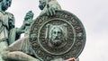 Monument to Minin and Pozharsky on Red Square in Moscow, Russia Royalty Free Stock Photo