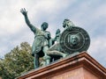 Monument to Minin and Pozharsky on Red Square in Moscow, Russia Royalty Free Stock Photo